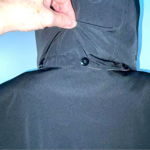 Gallery Black Pea Coat with Hood - Size Small - Picture 5 of 13